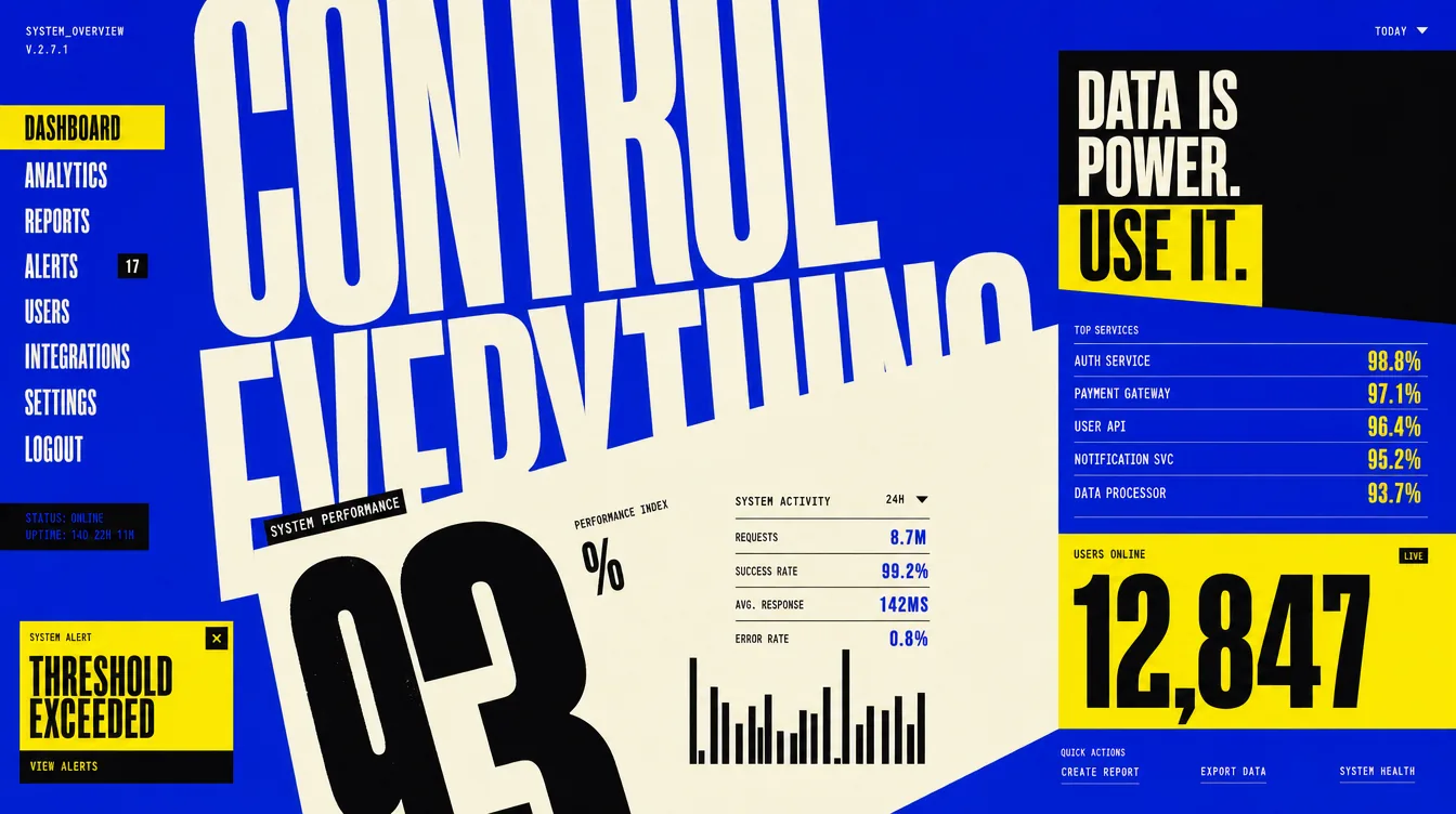 Brutalist Poster, desktop view