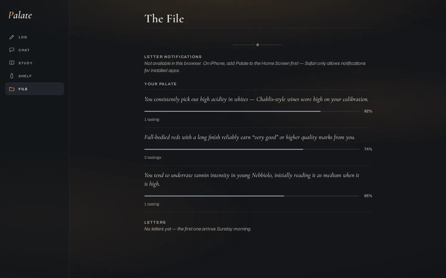 File on desktop