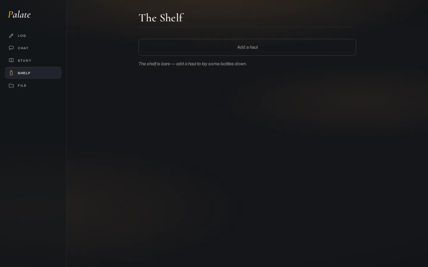 Shelf on desktop